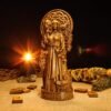 Wood Sculpture Collection-Cailleach Statue, Celtic Goddess Cailleach, Cailleach Figure, Celtic Goddess Statue, Celtic Statue, Celtic Altar, Irish Mythology, Altar