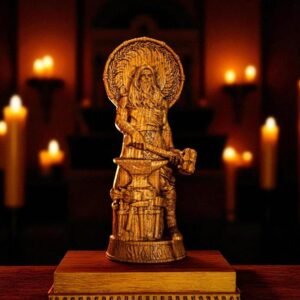 Svarog Statue, Slavic God Svarog, Slavic Statue, God of Fire, Slavic Gods, Slavic Mythology, Pagan Altar Decor, Altar Figurine, Paganism