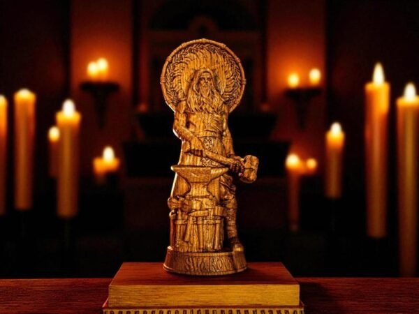 Svarog Statue, Slavic God Svarog, Slavic Statue, God of Fire, Slavic Gods, Slavic Mythology, Pagan Altar Decor, Altar Figurine, Paganism