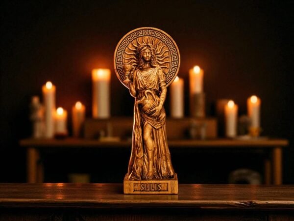 Sulis Minerva Statue, Sulis Minerva Roman Goddess, Roman Goddess Figure, Roman Mythology, Roman Gods, Roman Sculpture, Pagan Figurine