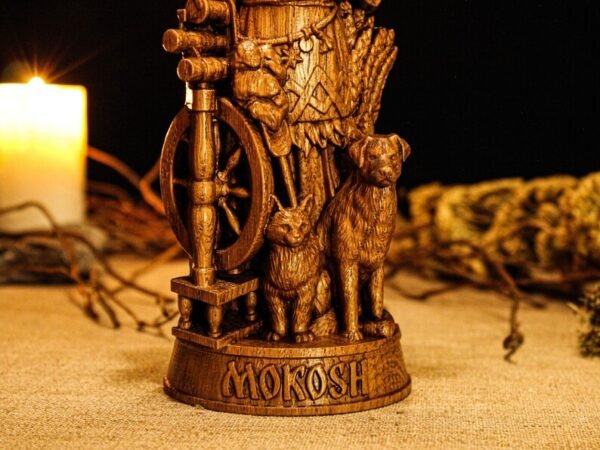 Mokosh Statue, Slavic Goddess Mokosh, Wooden Mokosh Figure, Altar Figurine, Slavic Goddess Statue, Slavic Mythology, Pagan Altar