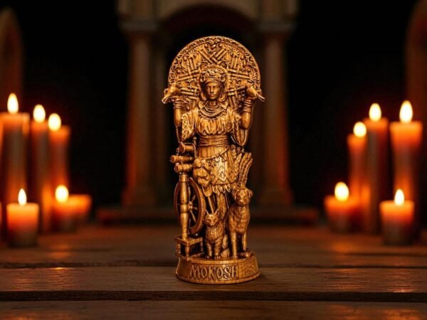 Mokosh Statue, Slavic Goddess Mokosh, Wooden Mokosh Figure, Altar Figurine, Slavic Goddess Statue, Slavic Mythology, Pagan Altar