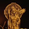 Wood Sculpture Collection-Morrigan Statue, Celtic Goddess Figure, Wooden Morrigan Figure, Irish Goddess Statue, Pagan Goddess, Celtic Mythology, Irish Mythology