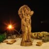 Wood Sculpture Collection-Morrigan Statue, Celtic Goddess Figure, Wooden Morrigan Figure, Irish Goddess Statue, Pagan Goddess, Celtic Mythology, Irish Mythology