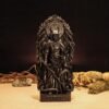 Wood Sculpture Collection-Black Samael Statue, Samael Fallen Angel Figure, Occult Statue, Demon Figurine, Pagan Altar, Altar Figurine, Custom Demon Figure,Occult Gift