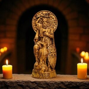 Perun Statue, Slavic God Perun, Slavic Gods Statues, Slavic Mythology, Pagan Altar Figurine, Pagan God Statue, Pagan Gift, Slavic Altar