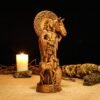 Wood Sculpture Collection-Epona Statue, Celtic Goddess Epona, Celtic Goddess Figure, Celtic Mythology, Celtic Altar, Irish Gods, Pagan Figurine, Custom God Statue