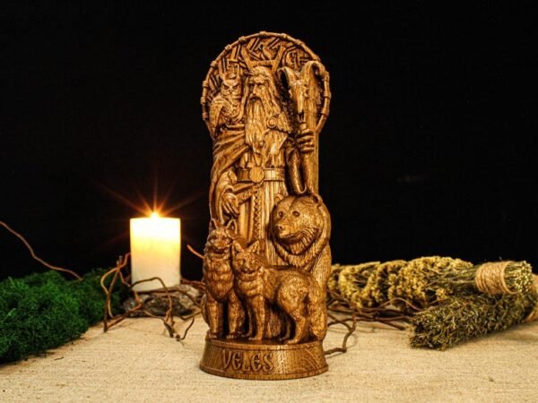 Wood Sculpture Collection-Veles Statue, Slavic God Veles, Slavic Gods Statues, Slavic Mythology, Pagan Altar Figurine, Pagan God Statue, Pagan Gift, Slavic Altar