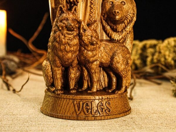 Wood Sculpture Collection-Veles Statue, Slavic God Veles, Slavic Gods Statues, Slavic Mythology, Pagan Altar Figurine, Pagan God Statue, Pagan Gift, Slavic Altar