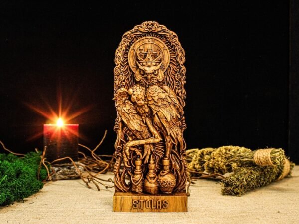 Stolas Statue, Stolas Goetia Demon, Goetia Demons Statues, Demonology Figure, Occult Statue, Demon Statue, Stolas Goetia