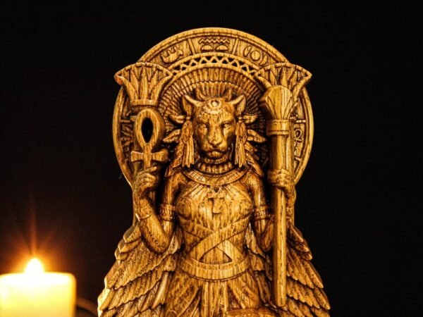 Sekhmet Statue, Egyptian Goddess Sekhmet, Sekhmet Altar Figure, Egyptian Mythology, Pagan Goddess Figure, Pagan Altar, Egyptian Sculpture