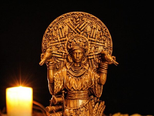 Mokosh Statue, Slavic Goddess Mokosh, Wooden Mokosh Figure, Altar Figurine, Slavic Goddess Statue, Slavic Mythology, Pagan Altar