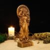 Wood Sculpture Collection-Persephone Statue, Greek Goddess Persephone, Greek Goddess Figure, Pagan Altar Figurine, Goddess Statue, Greek Mythology, Greek Altar