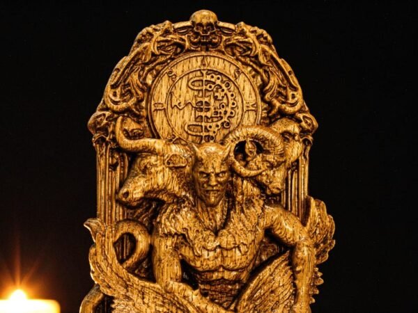 Asmodeus Statue, Goetia Demon Figure, Occult Statue, Demon Statue, Demonology, Satan Statue, Carved Pagan Decor, Pagan Altar
