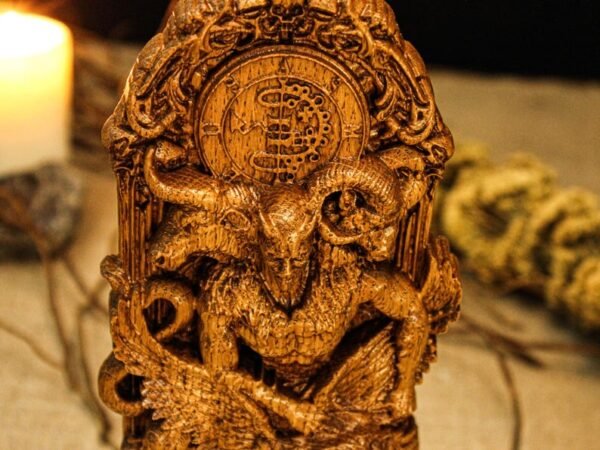 Asmodeus Statue, Goetia Demon Figure, Occult Statue, Demon Statue, Demonology, Satan Statue, Carved Pagan Decor, Pagan Altar