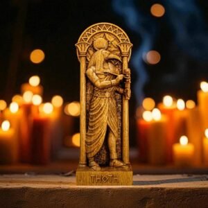 Thoth Statue, Egyptian God Thoth, Thoth Altar Figure, Egyptian Mythology, Pagan Statues, Egyptian Pantheon, Custom God Statue, Wooden Statue