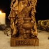 Hera Statue, Hera Altar Figure, Greek Goddess Figure, Wicca Goddess, Wooden Hecate, Wheel of Hecate, Pagan Altar, Greek Altar Statue