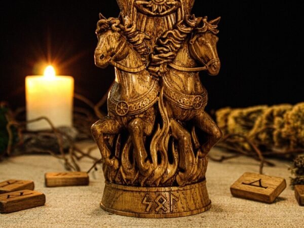 Sol Statue, Norse Goddess Sol, Sol Altar Figure, Sunna Goddess Figure, Pagan Altar, Asatru, Norse Mythology, Pagan Statue, Norse Gift