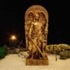 Wood Sculpture Collection-Thanatos Statue, Greek God Thanatos, Thanatos Altar Figure, Greek Altar, Greek Mythology, Pagan Figure, Custom God Statue, Greek Sculpture