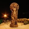 Wood Sculpture Collection-Aradia Statue, Goddess of Witches, Wiccan Goddess Statue, Queen of Witches, Pagan Figurine, Wiccan Altar, Custom God Statue