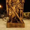 Wood Sculpture Collection-Thanatos Statue, Greek God Thanatos, Thanatos Altar Figure, Greek Altar, Greek Mythology, Pagan Figure, Custom God Statue, Greek Sculpture