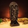 Wood Sculpture Collection-Black Thanatos Statue, Greek God Thanatos, Thanatos Altar Figure, Greek Altar, Greek Mythology, Pagan Figure, Custom God Statue