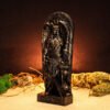 Wood Sculpture Collection-Black Thanatos Statue, Greek God Thanatos, Thanatos Altar Figure, Greek Altar, Greek Mythology, Pagan Figure, Custom God Statue