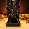 Wood Sculpture Collection-Black Thanatos Statue, Greek God Thanatos, Thanatos Altar Figure, Greek Altar, Greek Mythology, Pagan Figure, Custom God Statue