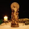 Wood Sculpture Collection-Ostara Statue, Goddess Ostara Figurine, Goddess of Spring, Embrace the Spring Equinox, Pagan Statue, Pagan Altar, Altar Figurine