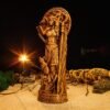 Wood Sculpture Collection-Aradia Statue, Goddess of Witches, Wiccan Goddess Statue, Queen of Witches, Pagan Figurine, Wiccan Altar, Custom God Statue