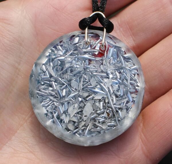 Orgone Energy~7 Chakras Orgone Energy Pendant Gold Flakes