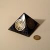 Orgone Pyramid Orgone Energy~Orgone orgonite® medium pyramid, quintuple, fivefold power with 5 gold-plated (24K) MWO by Lakhovsky, Golden Ratio Antenna, EMF Protection