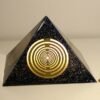 Orgone Pyramid Orgone Energy~Orgone orgonite® Giant Pyramid All Powerful, blue Orgone Generator, 5 gold plated 24K MWO Lakhovsky, Golden Ratio Antenna, Quintuple power