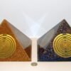Orgone Energy~Orgone orgonite® Giant pyramid All Powerful, copper Orgone Generator, 5 gold plated 24 MWO Lakhovsky, Golden Ratio Antenna, Quintuple power