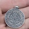 Silver Pentagram Necklace, Pentagram Pendant, 925 Silver Wicca Pendant, Wiccan Amulet, Wiccan Pentagram Necklace, Silver Pentagram