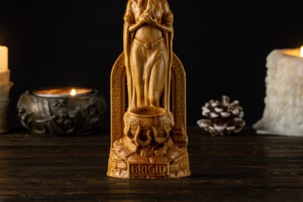Brigid Irish Goddess, Brigid Celtic Goddess, Celtic gods, Brigid statue, pagan altar, celtic pantheon
