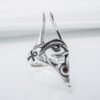 Sterling Silver Egypt Ring, Eye of Horus Ring, Egyptian Anubis Ring, Egyptian Ring with Gem, Anubis Ring, Handmade Egyptian Jewelry