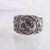 Sterling Silver Raven Ring, Hugin and Munin Ring, Raven's Jewelry, Viking Ring, Norse Jewelry, Mammen Ornament Ring, Handmade Viking Jewelry