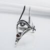 Sterling Silver Egypt Ring, Eye of Horus Ring, Egyptian Anubis Ring, Egyptian Ring with Gem, Anubis Ring, Handmade Egyptian Jewelry