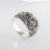 Sterling Silver Raven Ring, Hugin and Munin Ring, Raven's Jewelry, Viking Ring, Norse Jewelry, Mammen Ornament Ring, Handmade Viking Jewelry