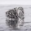 Sterling Silver Raven Ring, Hugin and Munin Ring, Raven's Jewelry, Viking Ring, Norse Jewelry, Mammen Ornament Ring, Handmade Viking Jewelry