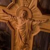 jesus cross wall decor, jesus ascension, wooden cross wall hanging, cross sculpture catholicism, prayer, religious figure, easte
