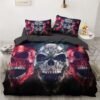 Luxury Bedding Sets 3d Custom,duvet Cover Set Queen/king,quilt/blanket Cover Set,3 Pcs Bed Se,halloween Skull Bed Linen - Bedding Set