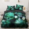 Luxury Bedding Sets 3d Custom,duvet Cover Set Queen/king,quilt/blanket Cover Set,3 Pcs Bed Se,halloween Skull Bed Linen - Bedding Set