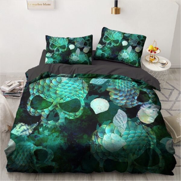 Luxury Bedding Sets 3d Custom,duvet Cover Set Queen/king,quilt/blanket Cover Set,3 Pcs Bed Se,halloween Skull Bed Linen - Bedding Set