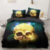 Luxury Bedding Sets 3d Custom,duvet Cover Set Queen/king,quilt/blanket Cover Set,3 Pcs Bed Se,halloween Skull Bed Linen - Bedding Set