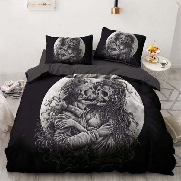 Luxury Bedding Sets 3d Custom,duvet Cover Set Queen/king,quilt/blanket Cover Set,3 Pcs Bed Se,halloween Skull Bed Linen - Bedding Set