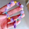 Magicun Crystal~natural amethyst  rough bracelet stones and crystals