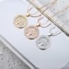 Necklace Delicate Jeweled Tree of Life Pendant Necklace