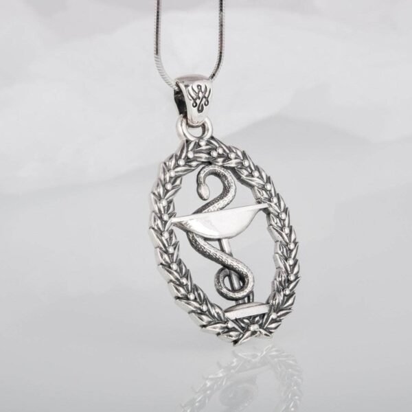 Necklaces Ancient Greek Bowl of Hygieia Sterling Silver Necklace Ancient Treasures Ancientreasures Viking Odin Thor Mjolnir Celtic Ancient Egypt Norse Norse Mythology